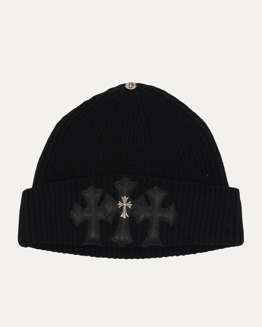 Cross Embellished Bait & Tackle Beanie