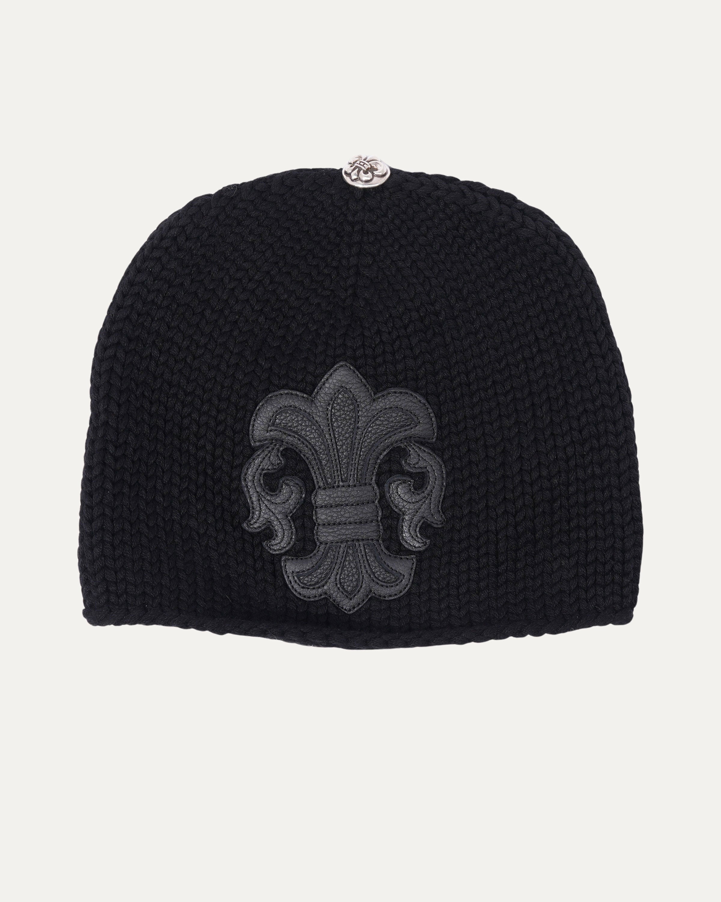 Fleur Patch Cashmere Beanie