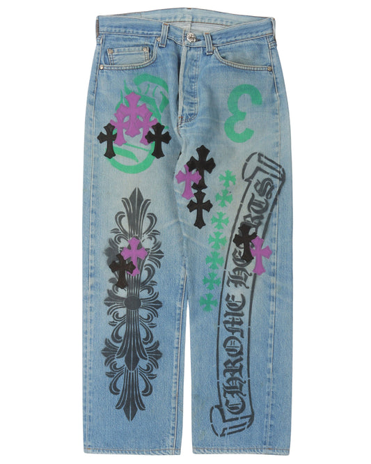 Levi's Stencil Cross Patch Jeans