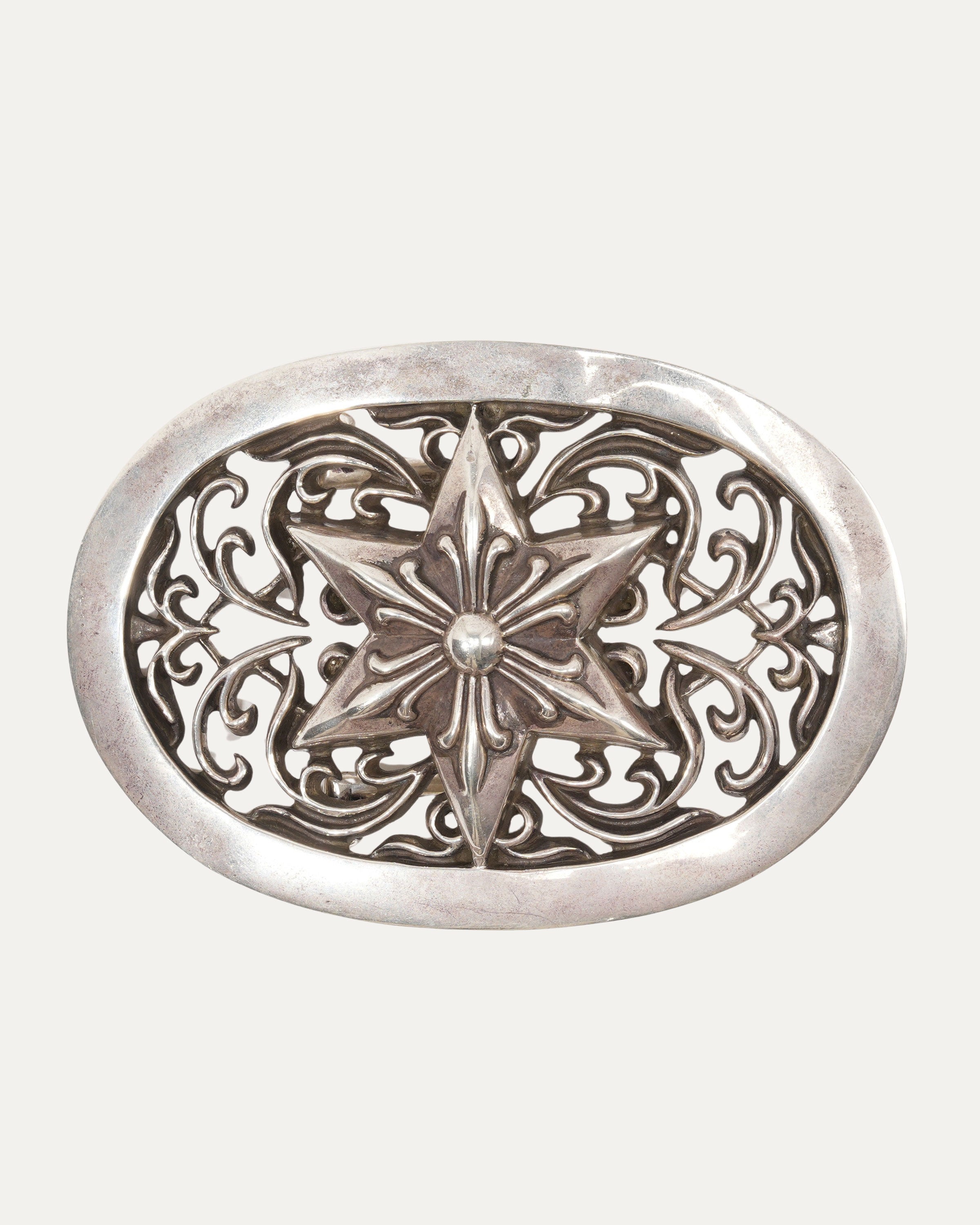 XL Oval Star Belt Buckle