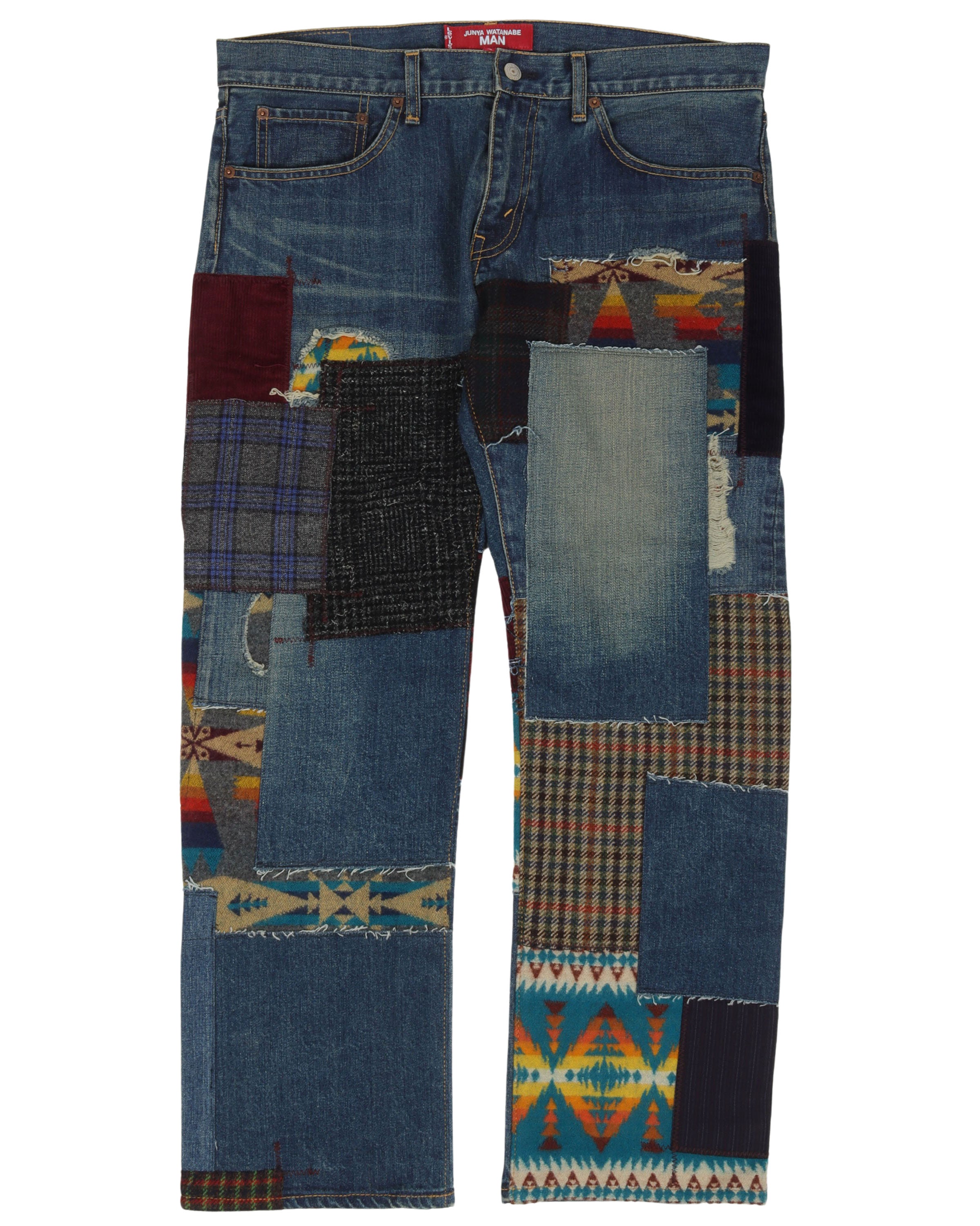 Pendleton Patched Jeans
