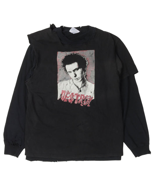 Sid Vicious Tailored Long Sleeve T-Shirt