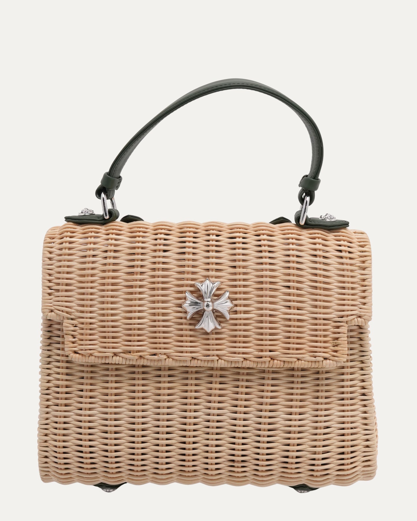 Woven Raffia Dolly Bag