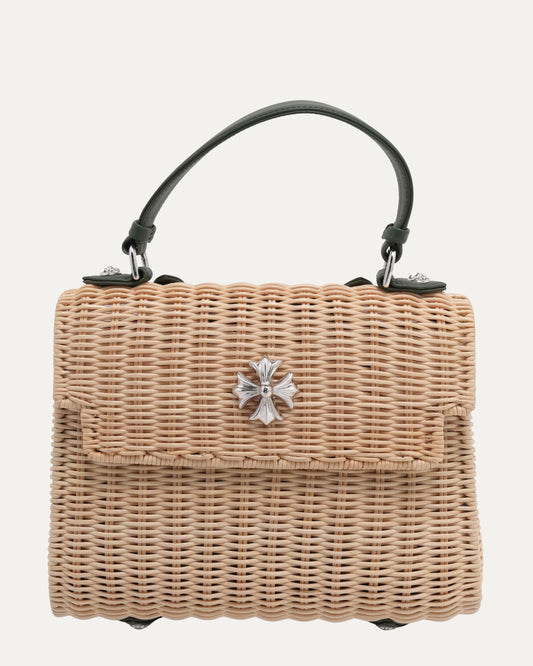 Woven Raffia Dolly Bag