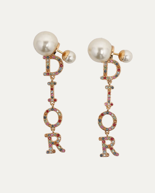 Tribales Pearl Dangling Earrings