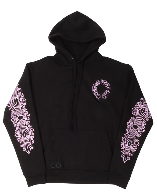 Friends & Family Pink Glitter Horseshoe Logo Hoodie