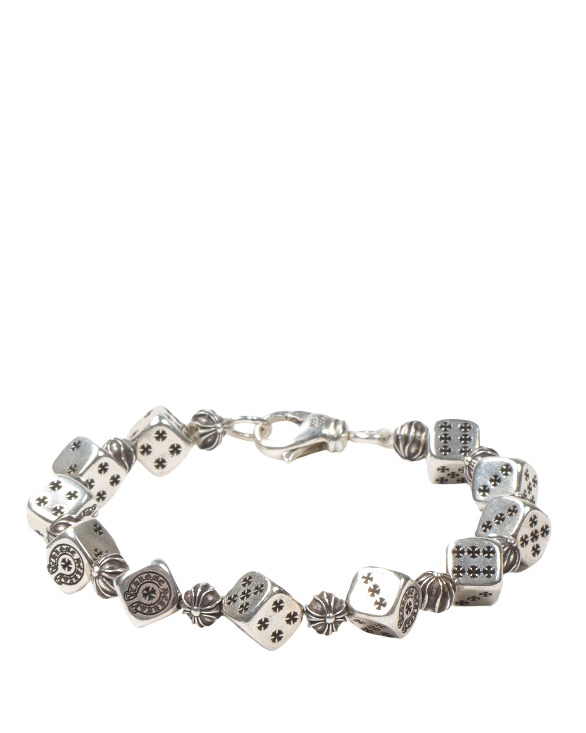 Silver Dice Bracelet