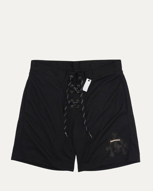 Cemetery Cross Patch Mesh Shorts
