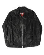 Hermes Lined Leather Fleur Patch Blouson