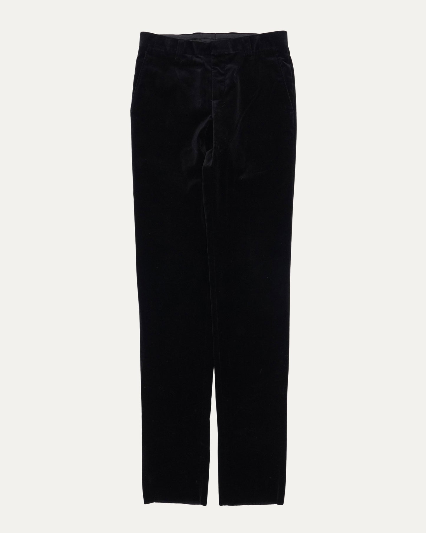 Slim Fit Velvet Trousers