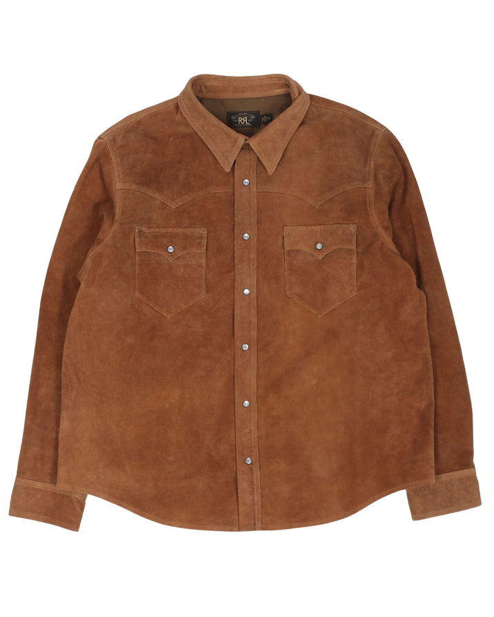 Brown Suede Shirt