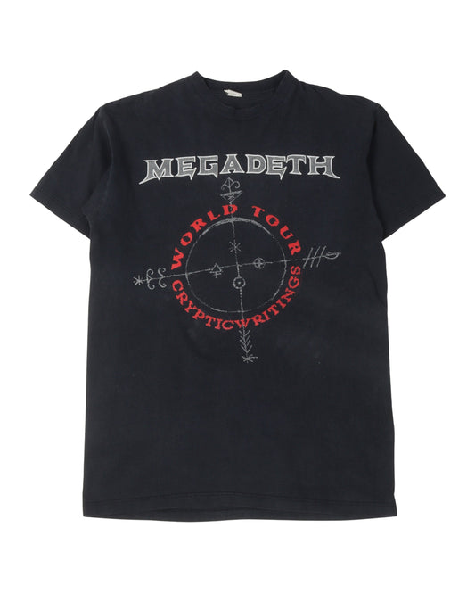 Megadeth Cryptic Writings World Tour 1997 T-Shirt