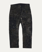 Camouflage Boro Repair Zipper Jeans