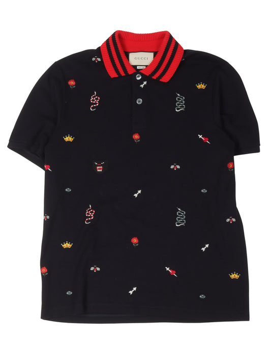 Embroidered Polo Shirt