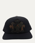 Camouflage Cemetery Cross Patch Trucker Hat