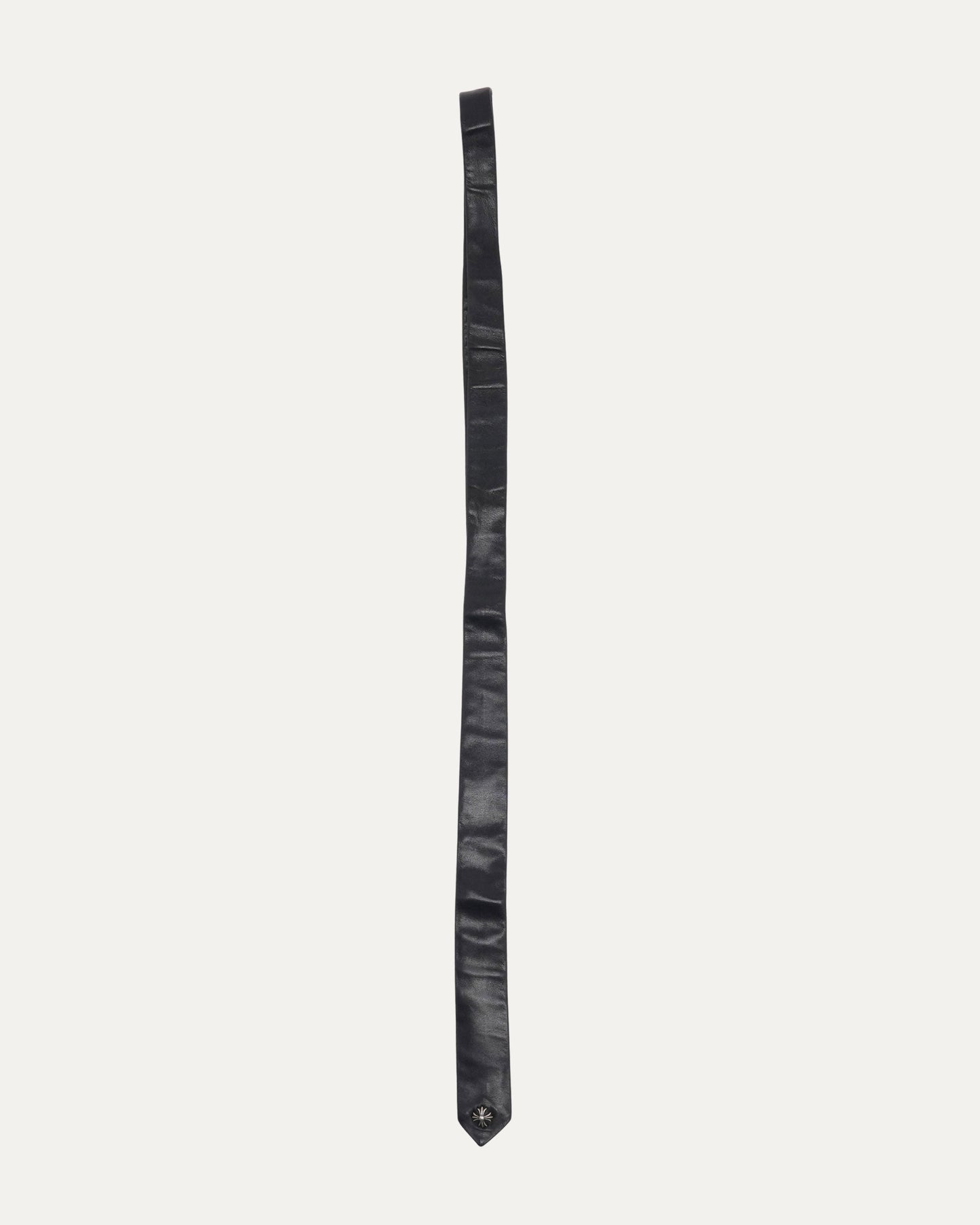 Plus Cross Embellished Leather Tie