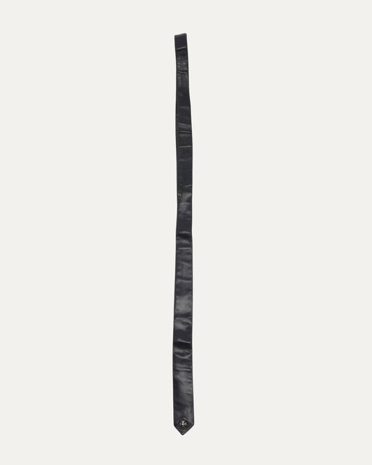 Plus Cross Embellished Leather Tie