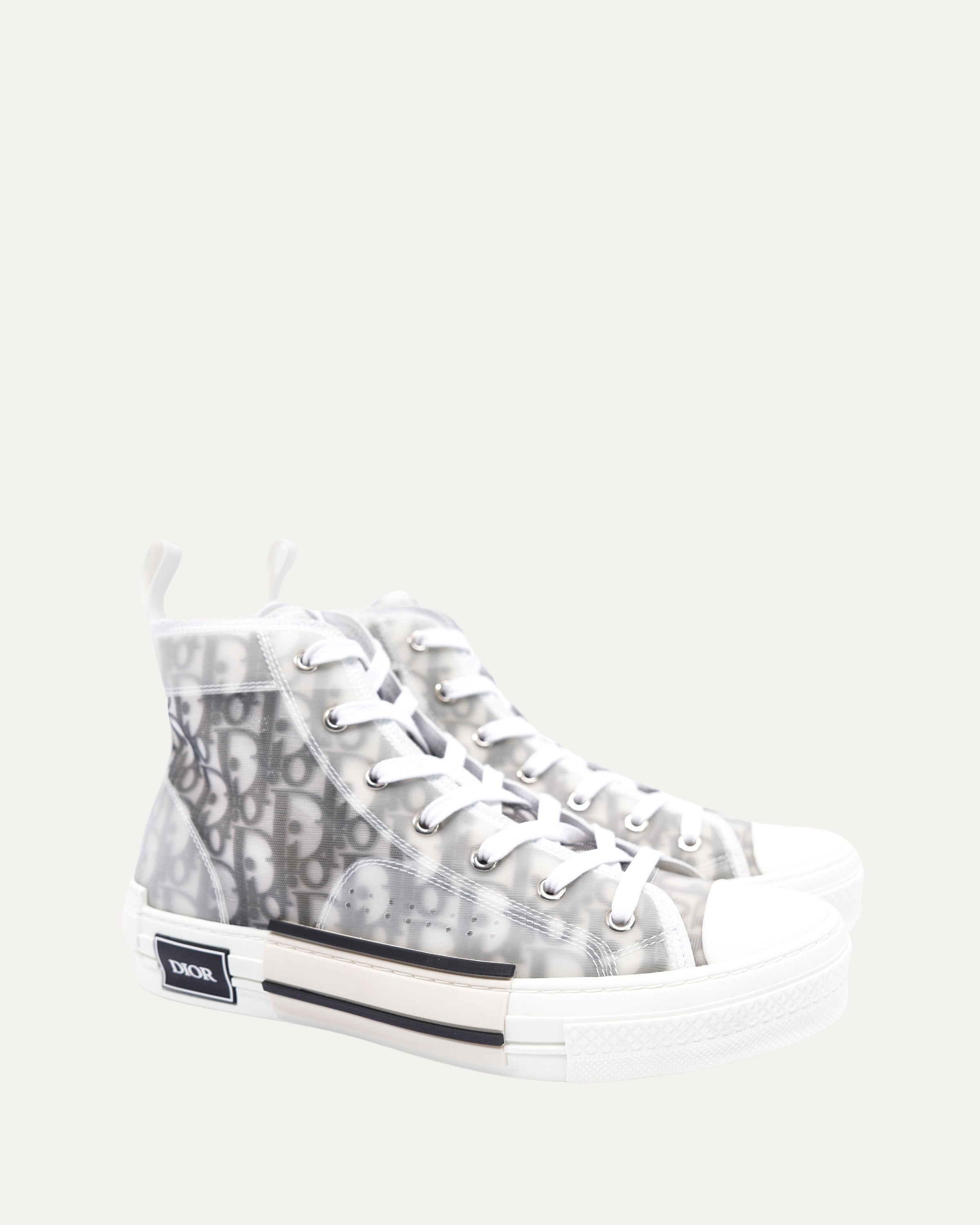 B23 Oblique Monogram High Top Sneakers