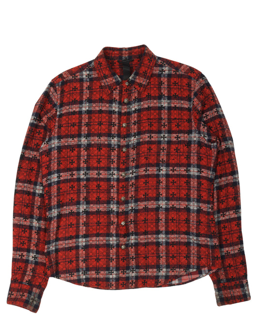 Cross Patch Flannel Shirt
