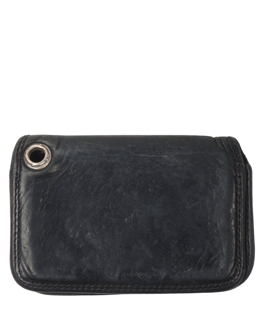 Leather Bifold Scroll Cardholder