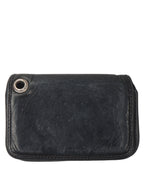 Leather Bifold Scroll Cardholder
