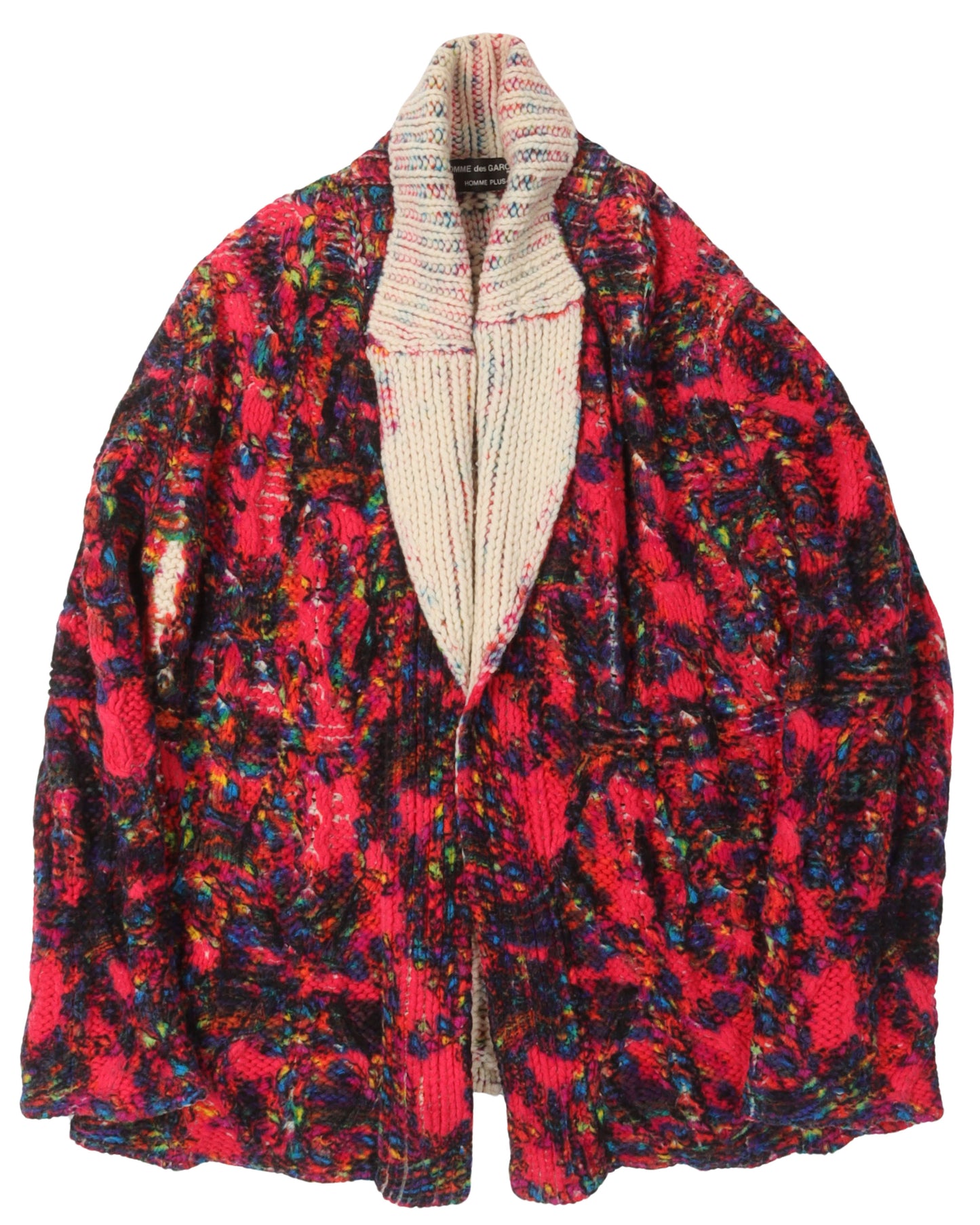 Homme Plus 2001 AW Tie-Dye Knit Cardigan