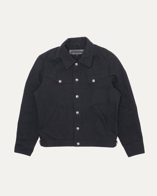 Floral Cross Patch Trucker Jacket