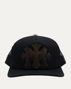 Camouflage Cemetery Cross Patch Trucker Hat