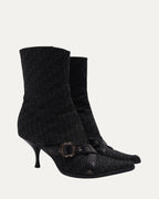 Monogram Buckle Boots