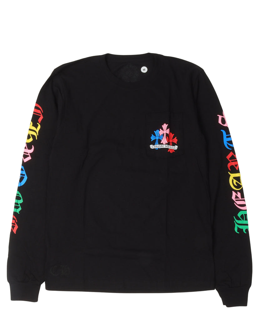 Multicolor Cross Long Sleeve T-Shirt