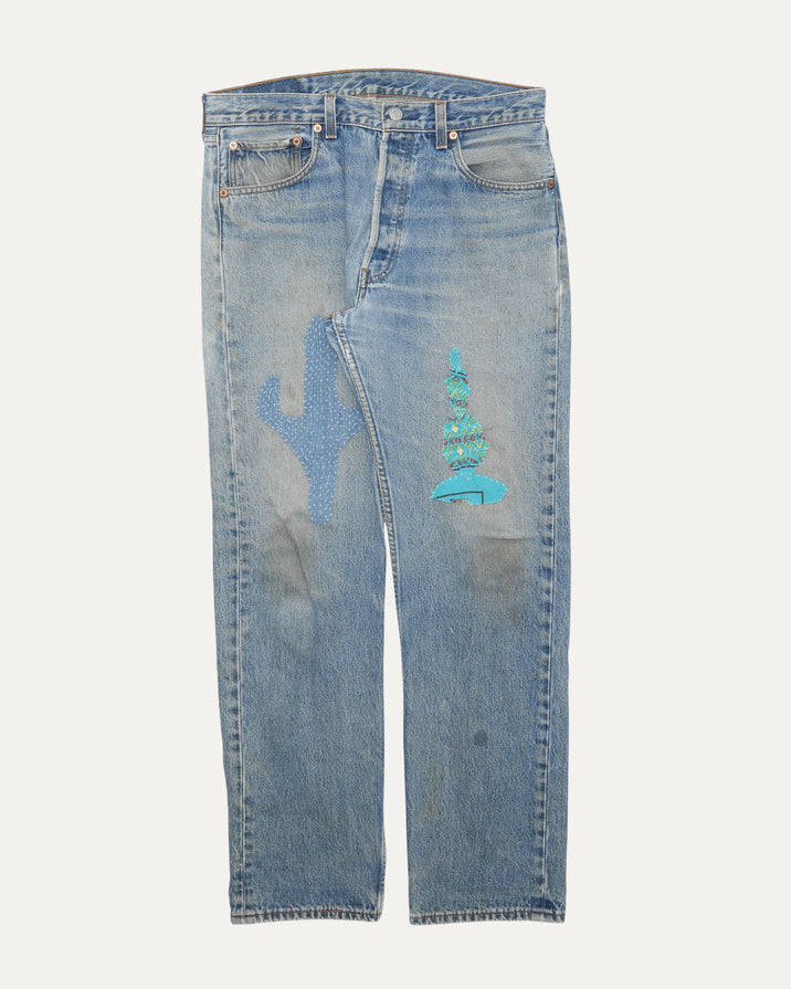 Levi's Repaired 501 Jeans