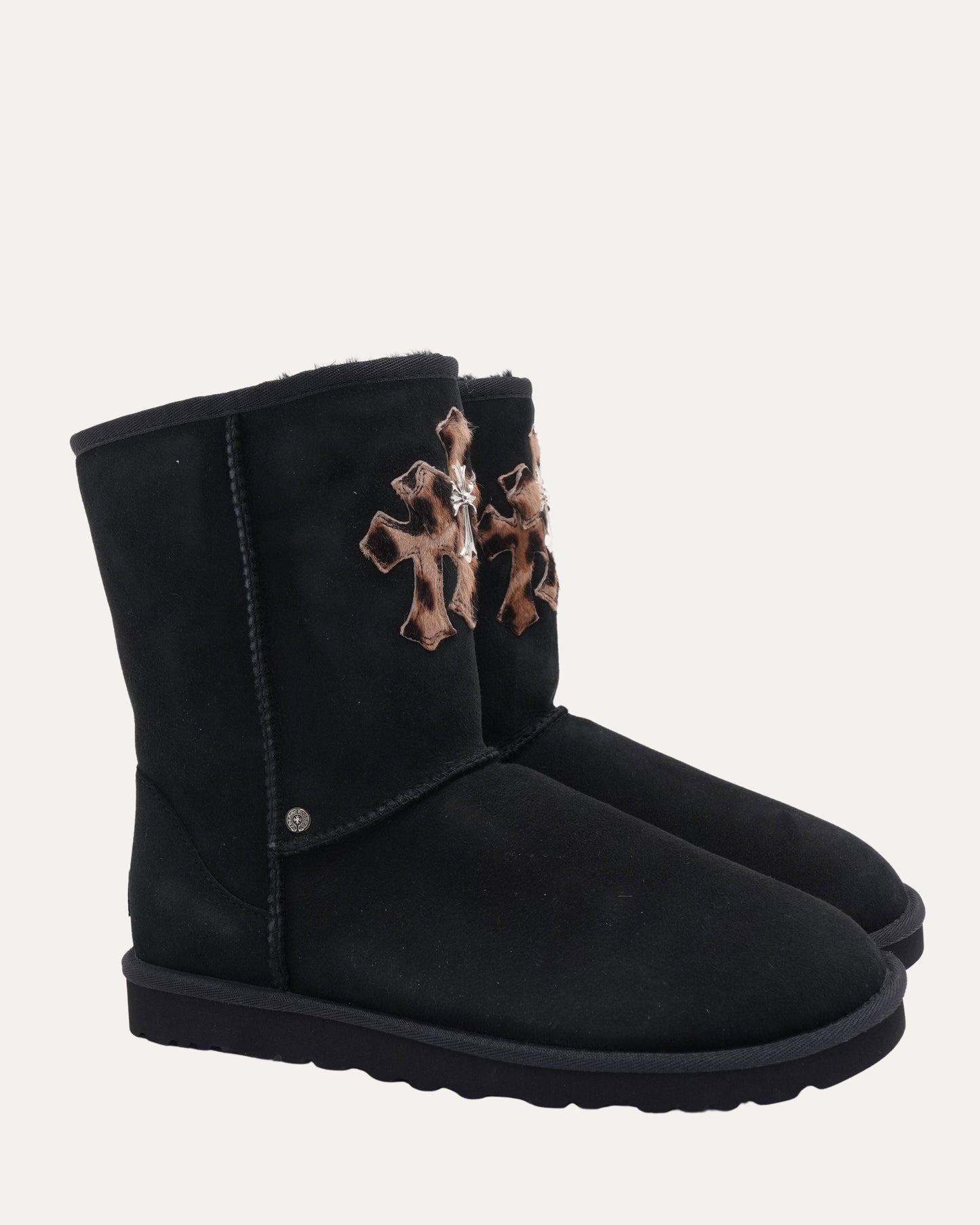 Cross Patch Embellished Ugg Boots