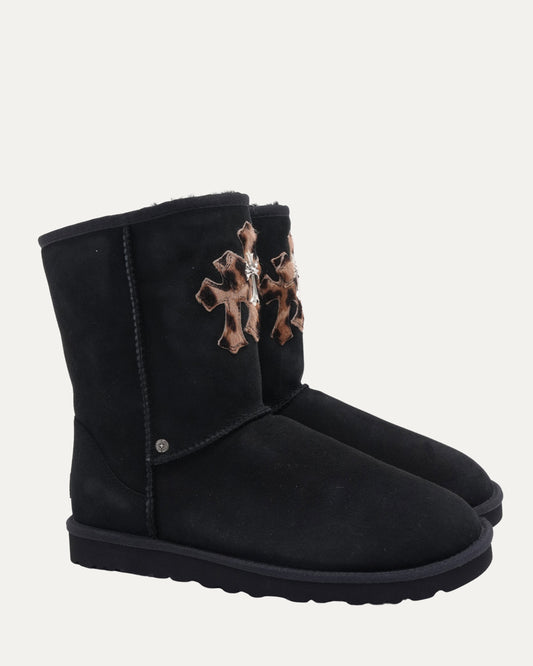 Cross Patch Embellished Ugg Boots