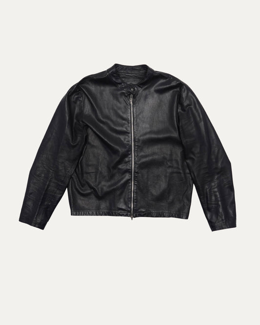 Leather Cafe Racer Jacket