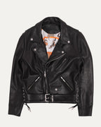 Hermes Silk Lined JJ Dean Leather Jacket