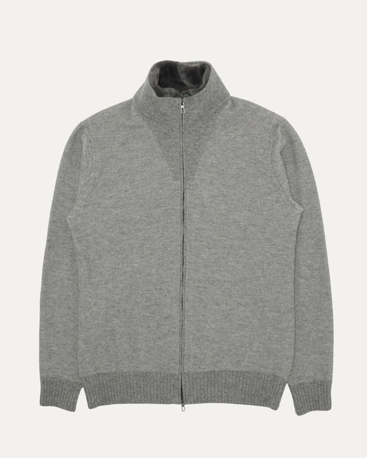 Shearling Zip Up Sweater