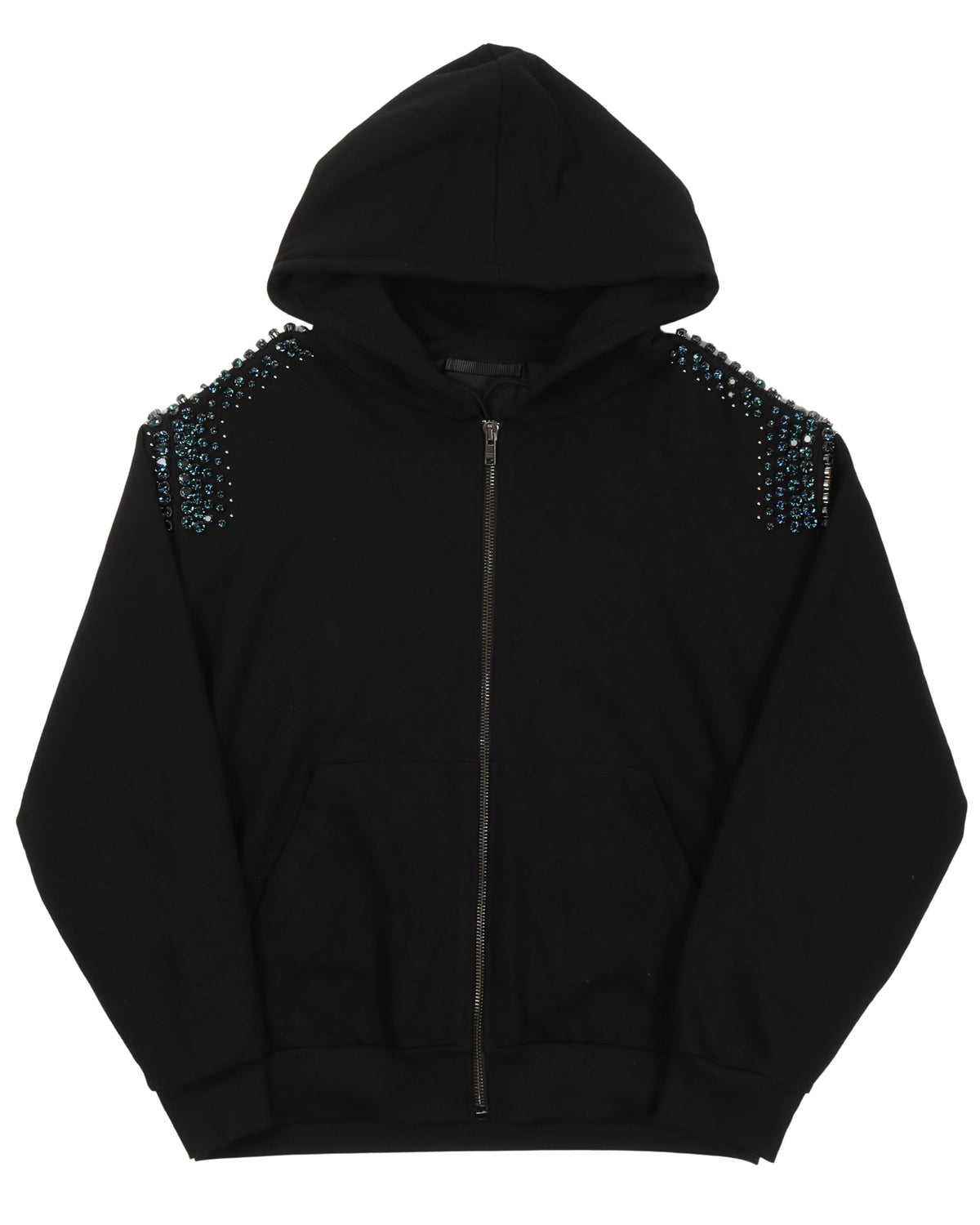 Prada Runway Crystal Zip Up Sweatshirt – Justin Reed