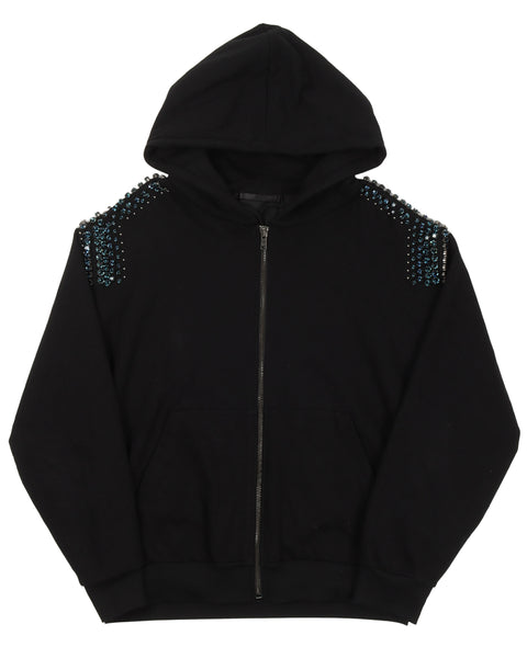 Prada Runway Crystal Zip Up Sweatshirt – Justin Reed