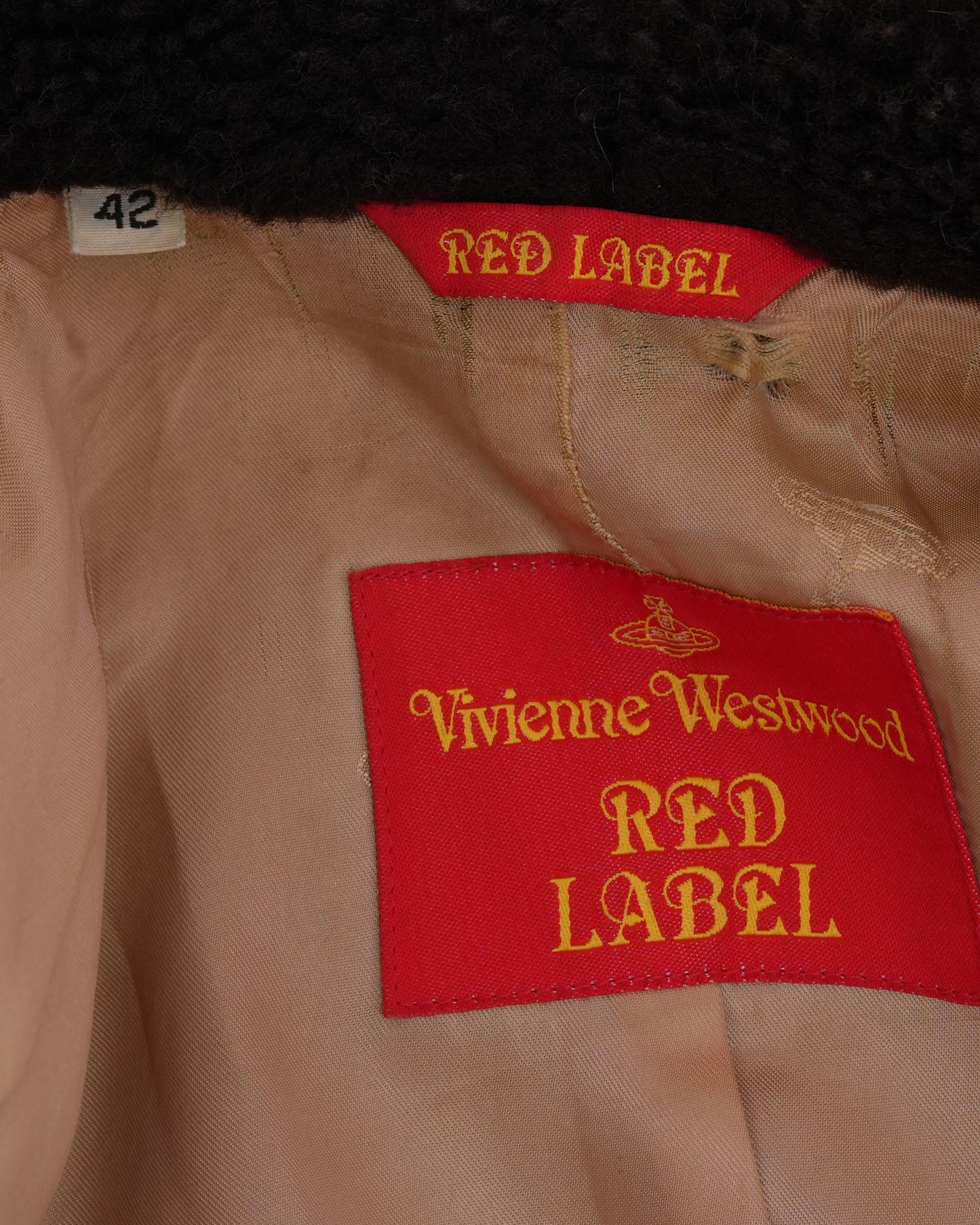 1990s Tartan Skirt Suit with Shearling Trim