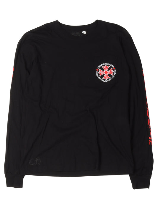 Plus Cross Long Sleeve T-Shirt