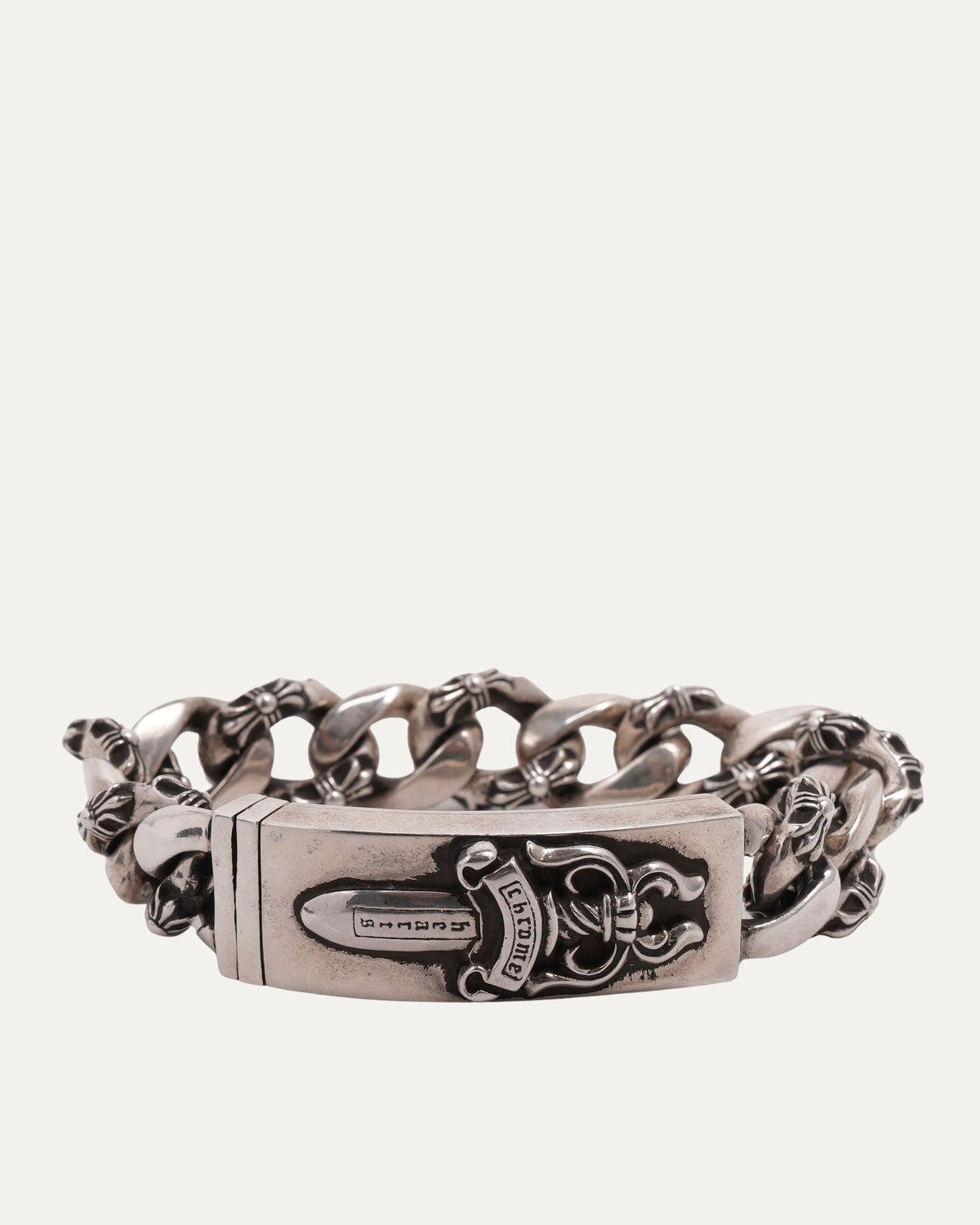 Dagger ID Fancy Link Bracelet