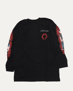Children's Deadly Doll Horseshoe Logo Long Sleeve Pocket T-Shirt