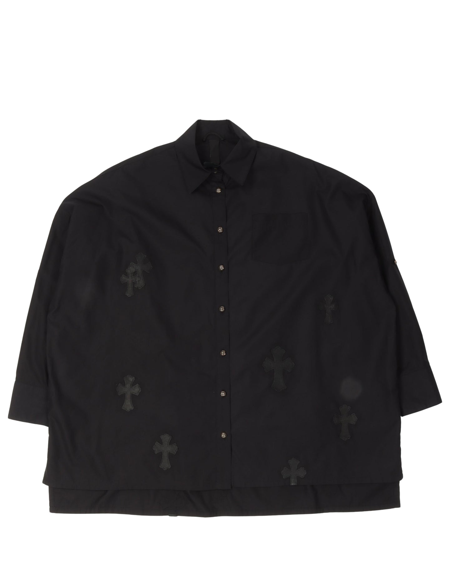 Oversized Cross Patch Shirt