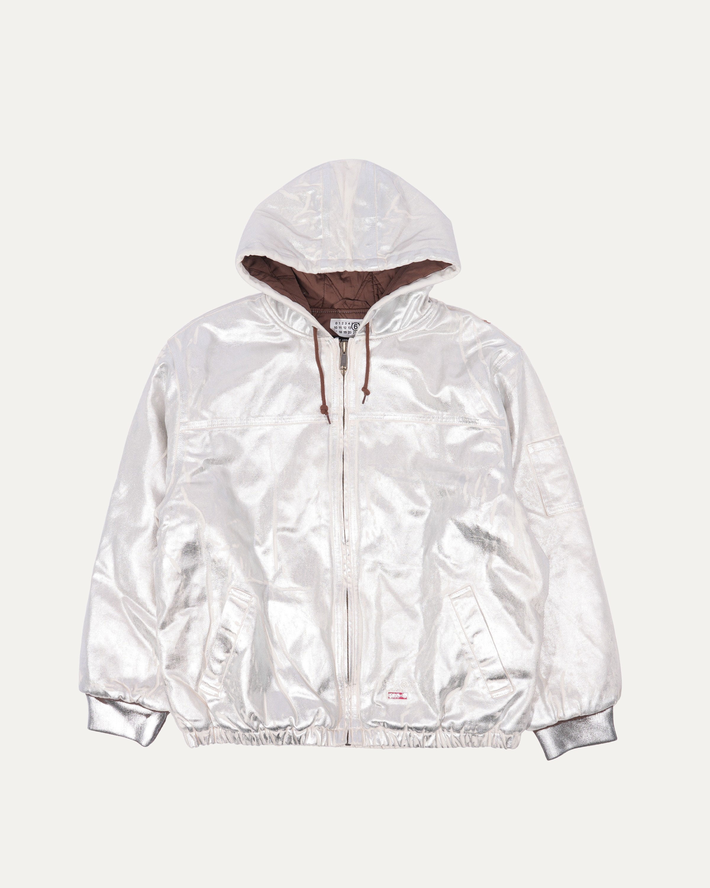 MM6 Maison Margiela Hooded Foil Work Jacket