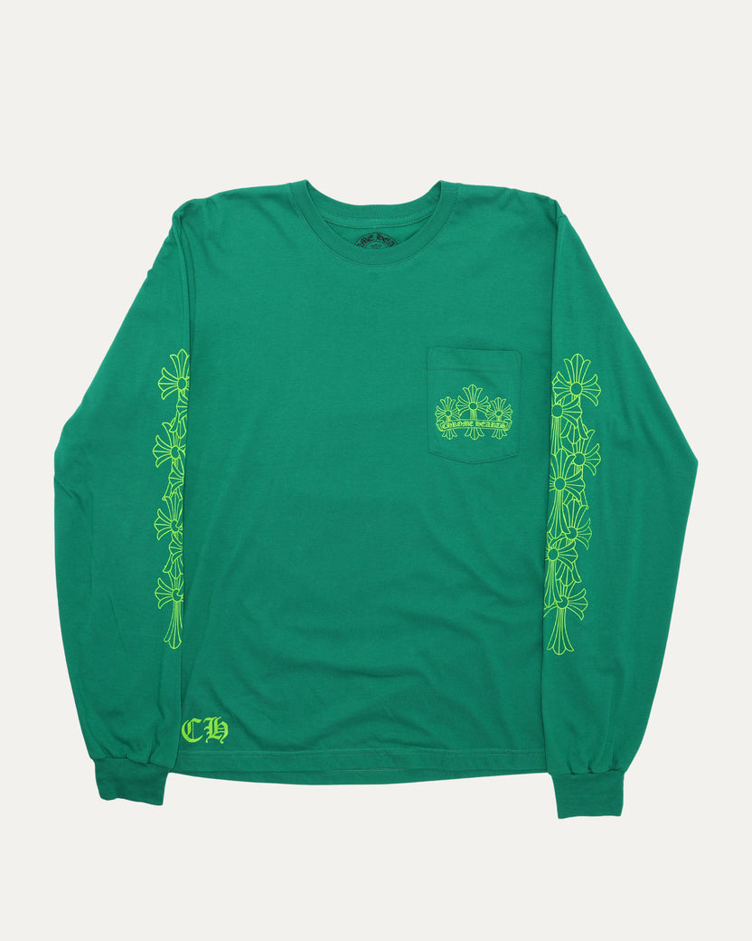 Cemetery Cross Long Sleeve Pocket T-Shirt