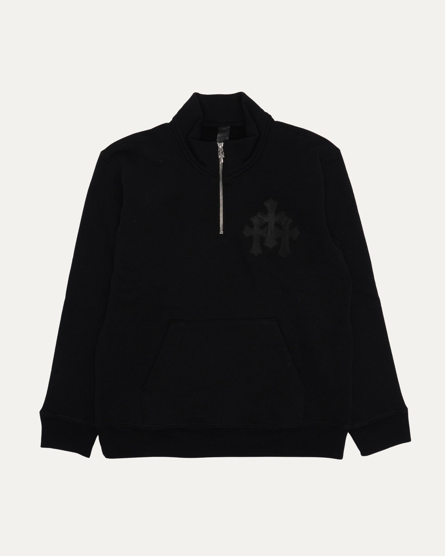 Paper Jam Cemetery Cross Patch Quarter Zip Sweatshirt