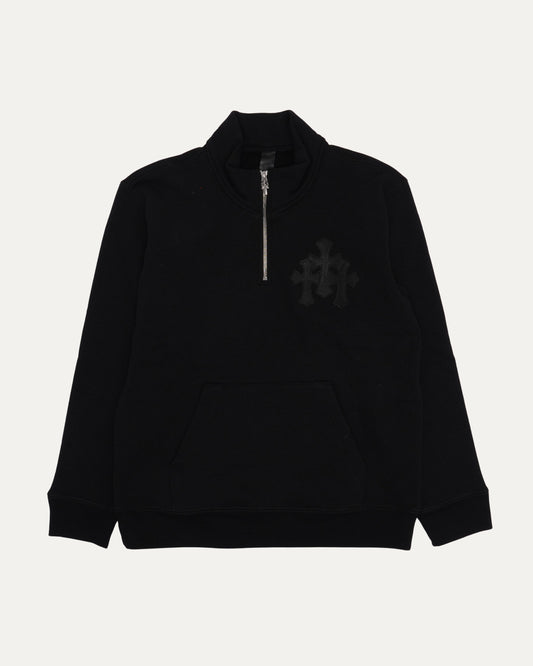 Paper Jam Cemetery Cross Patch Quarter Zip Sweatshirt