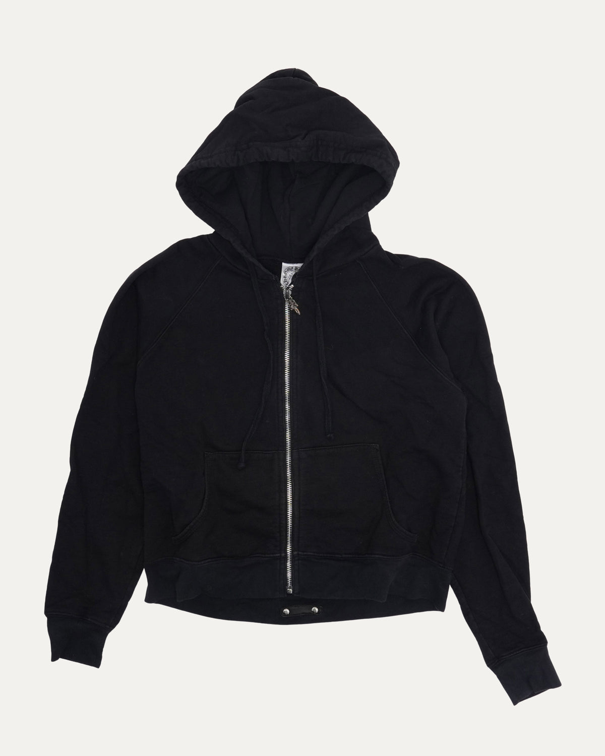 Vintage Cross Patch Zip Up Hoodie