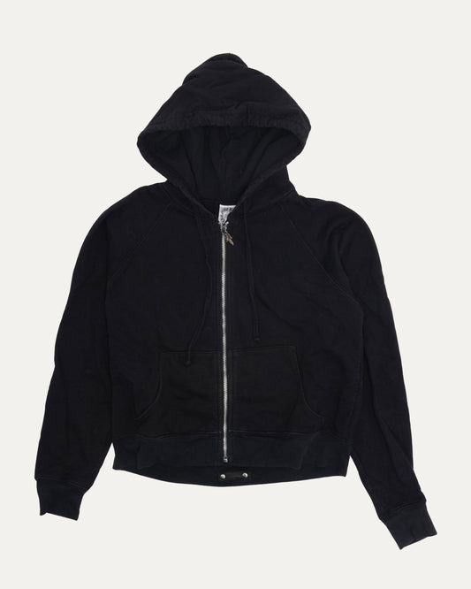 Vintage Cross Patch Zip Up Hoodie
