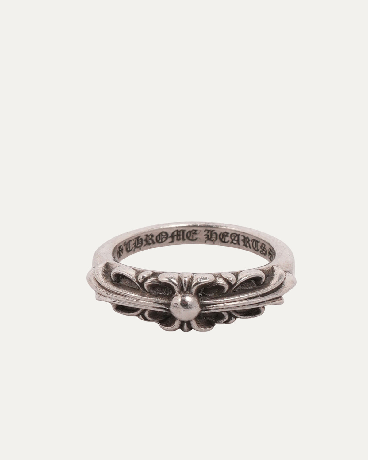Mini Floral Cross Ring